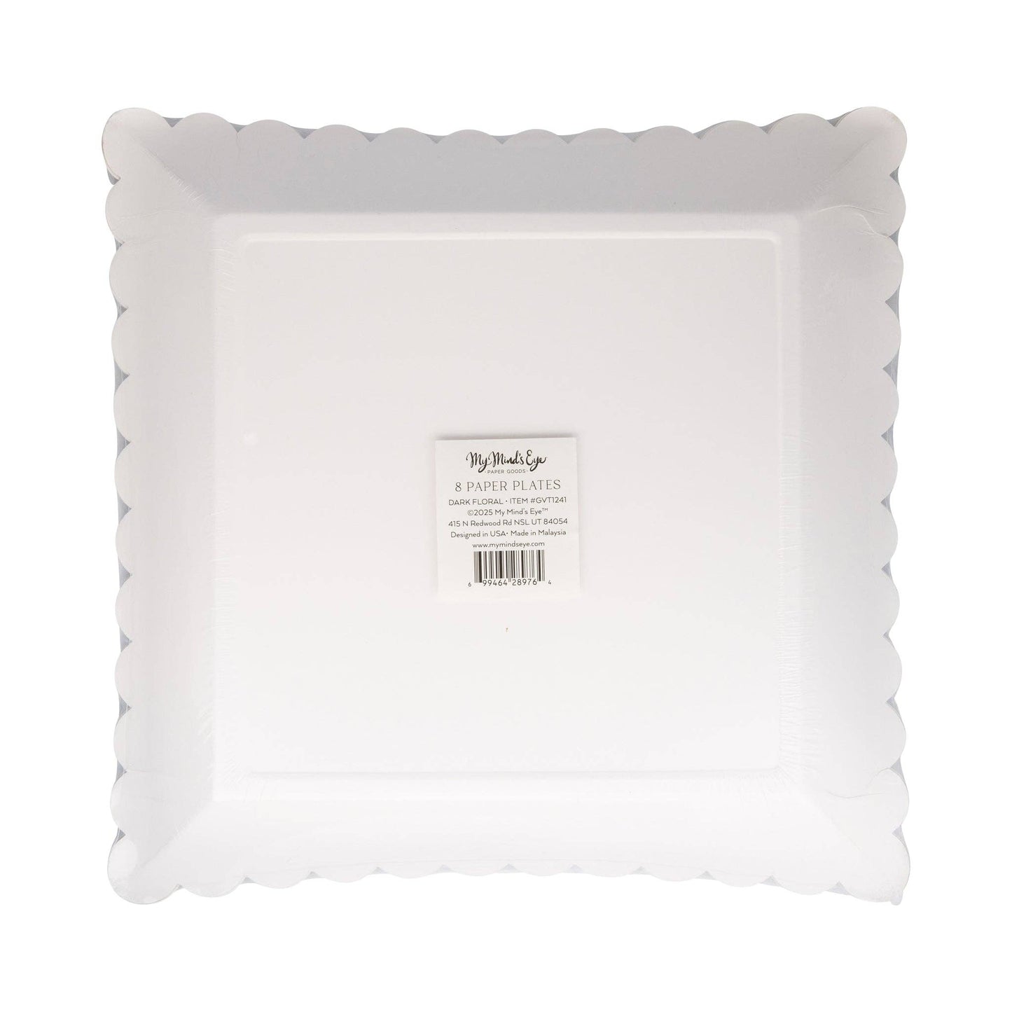 Dark Floral Dinner Plate