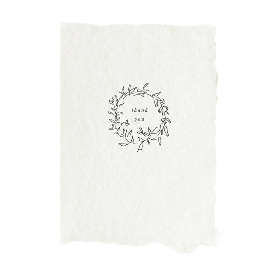 Wreath Thank You Card