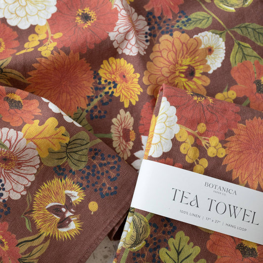 Autumn Tea Towel
