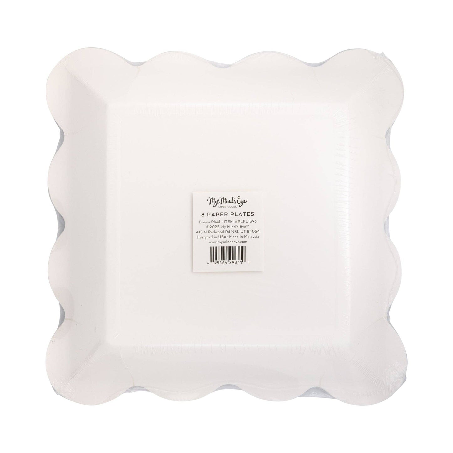 Plaid Salad or Dessert Plate