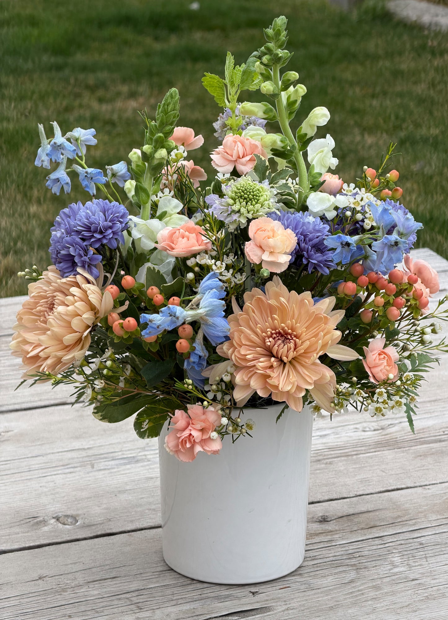 Sun-Washed Denim: Faded Blues and Peachy Hues